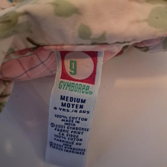 Gymboree Floral cotton Dress Size Small Vintage Y2K size 4 pastel pink off white - Picture 3 of 5